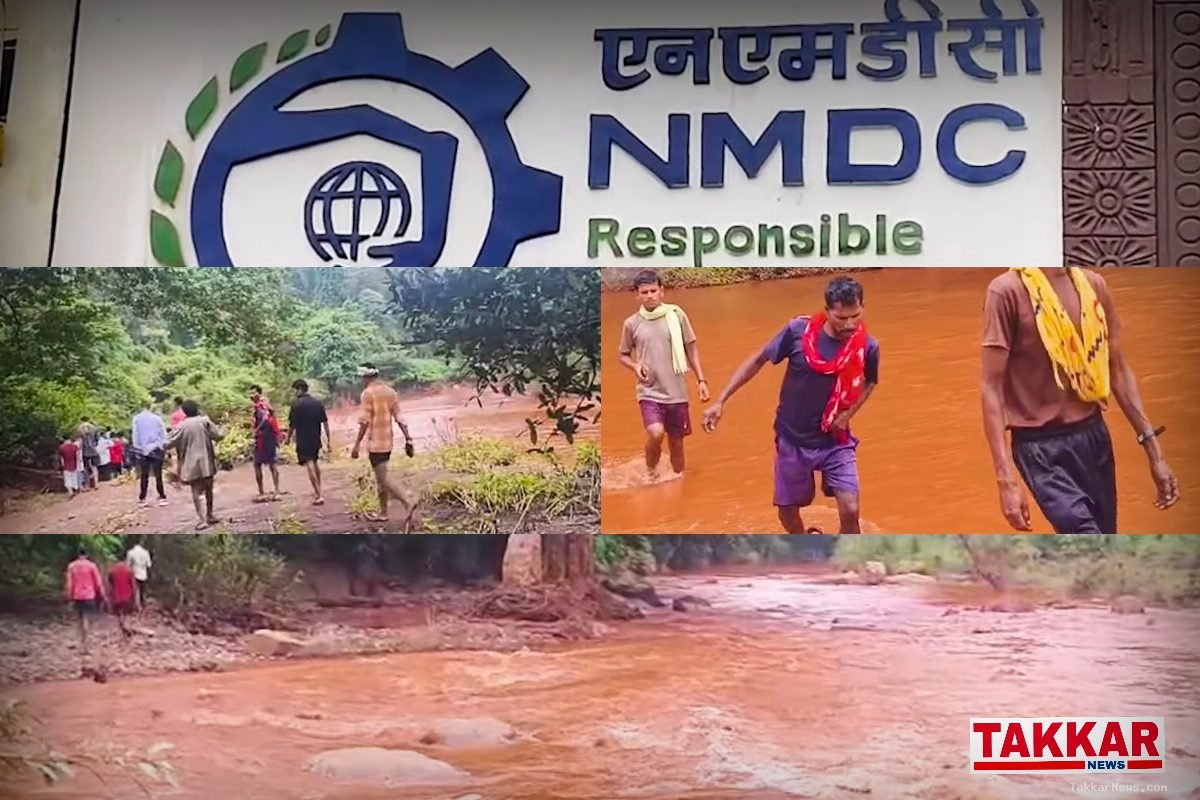लाल आतंक से भी भयानक खनन का खूनी खेल: NMDC की खदानों से निकला लाल जहर, बस्तर का तालपेरू नाला बना कब्रगाह; 50 गांवों की सांसों पर संकट!!