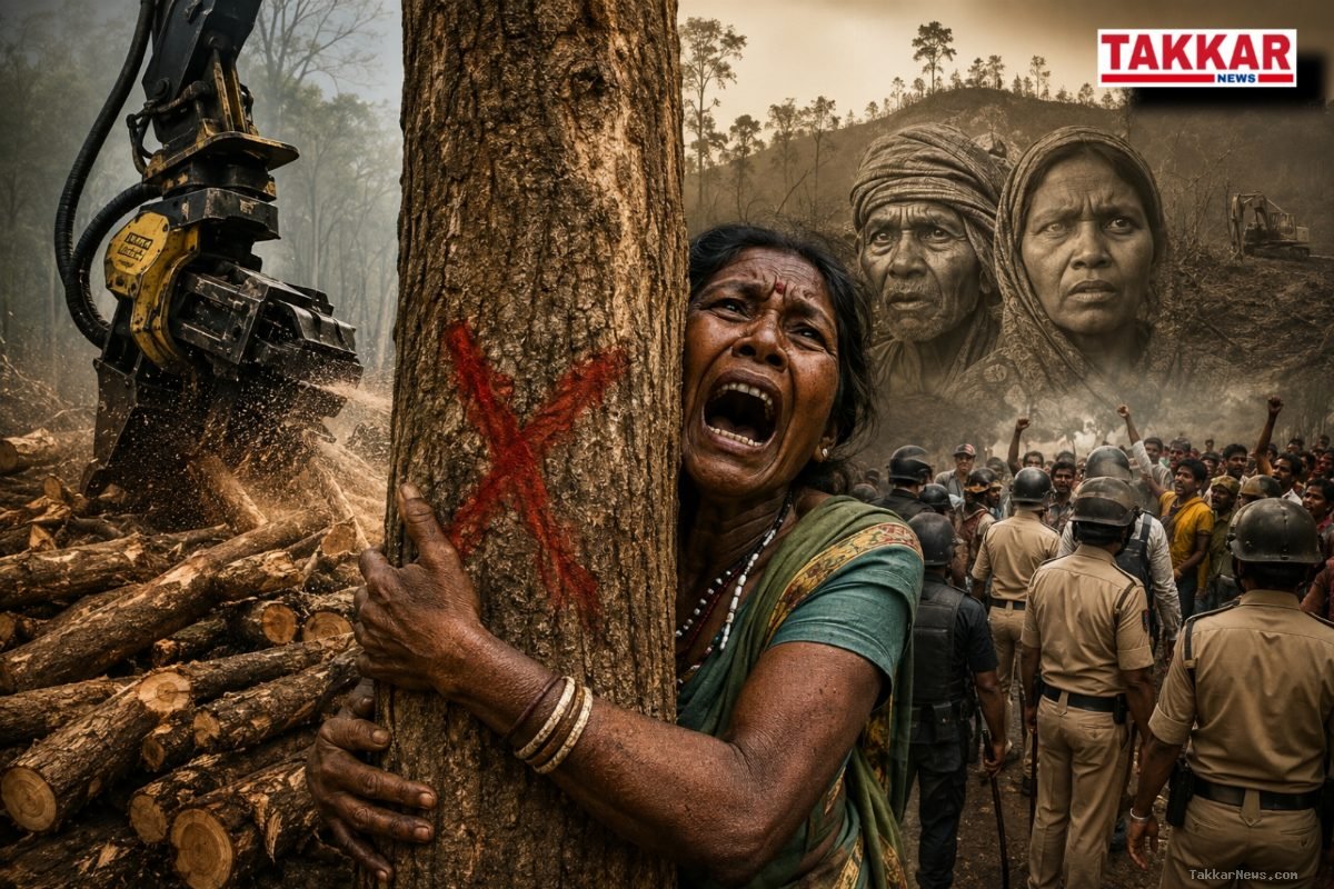 विकास के नाम पर प्रकृति का चीरहरण: जेएसपीएल के झूठे वादों की आरी से कटा नागरामुड़ा का सीना, आदिवासियों के रुदन पर मौन है सत्ता!
